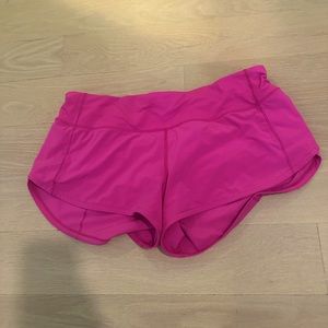 Lululemon pink athletic shorts
